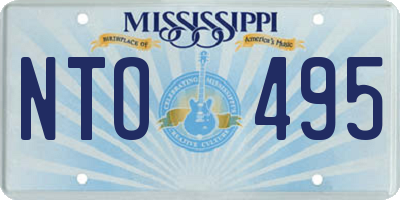 MS license plate NTO495