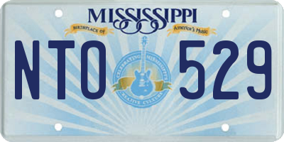 MS license plate NTO529