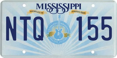MS license plate NTQ155