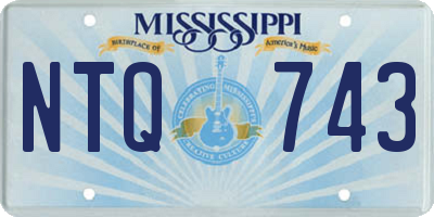 MS license plate NTQ743