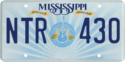 MS license plate NTR430