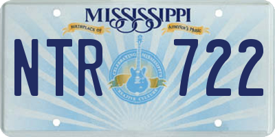 MS license plate NTR722