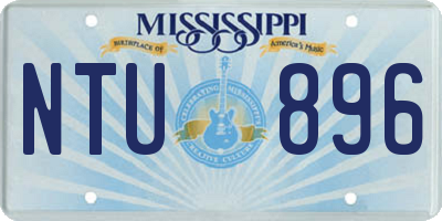 MS license plate NTU896