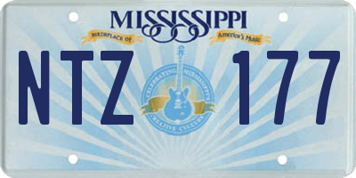 MS license plate NTZ177