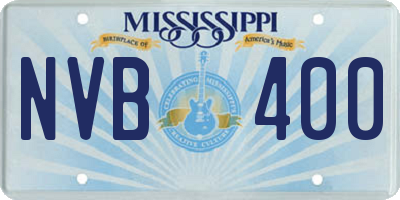 MS license plate NVB400