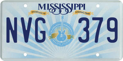 MS license plate NVG379
