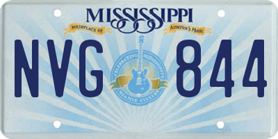 MS license plate NVG844