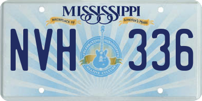 MS license plate NVH336