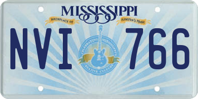 MS license plate NVI766