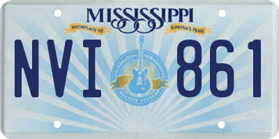 MS license plate NVI861