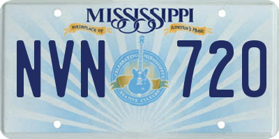 MS license plate NVN720