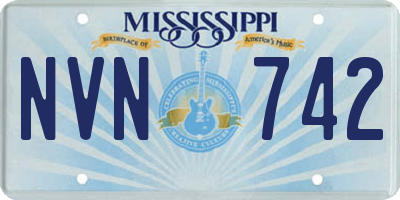 MS license plate NVN742