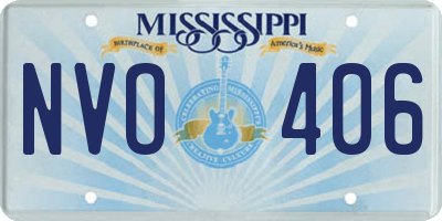 MS license plate NVO406