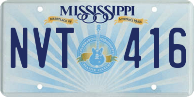 MS license plate NVT416
