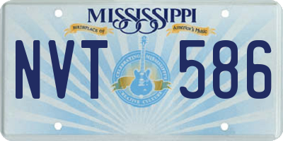 MS license plate NVT586