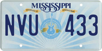 MS license plate NVU433