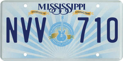 MS license plate NVV710