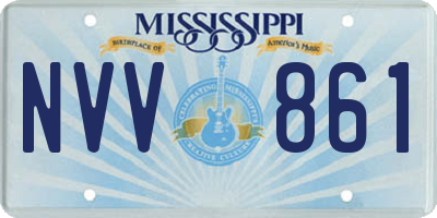 MS license plate NVV861