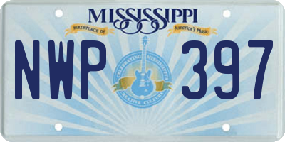 MS license plate NWP397