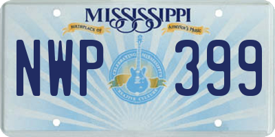 MS license plate NWP399