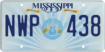 MS license plate NWP438