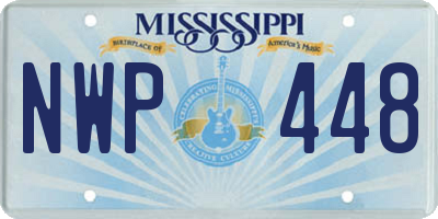 MS license plate NWP448