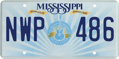 MS license plate NWP486