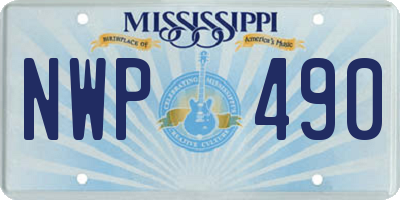 MS license plate NWP490