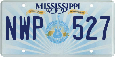 MS license plate NWP527