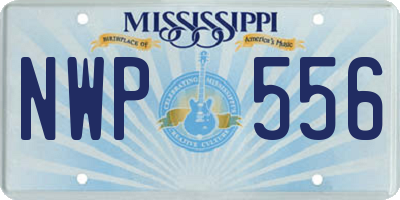 MS license plate NWP556