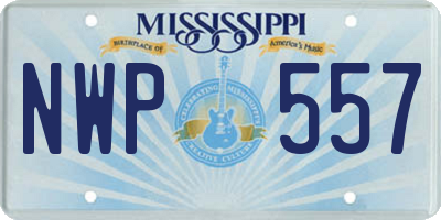 MS license plate NWP557
