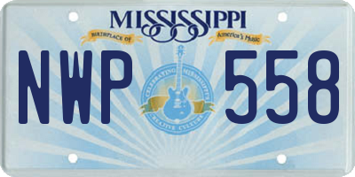 MS license plate NWP558