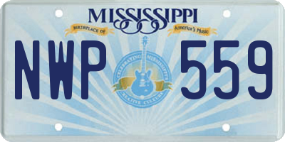 MS license plate NWP559