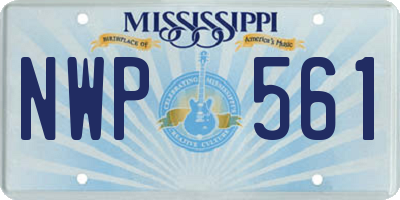 MS license plate NWP561