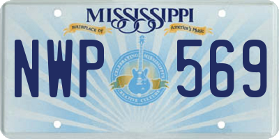 MS license plate NWP569
