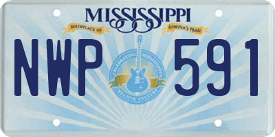 MS license plate NWP591