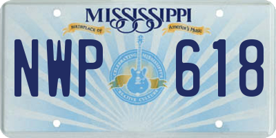 MS license plate NWP618