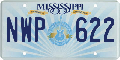 MS license plate NWP622