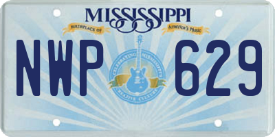 MS license plate NWP629