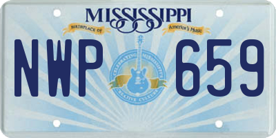 MS license plate NWP659