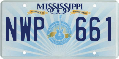 MS license plate NWP661