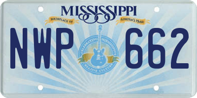 MS license plate NWP662