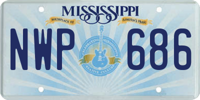 MS license plate NWP686