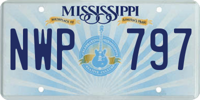 MS license plate NWP797