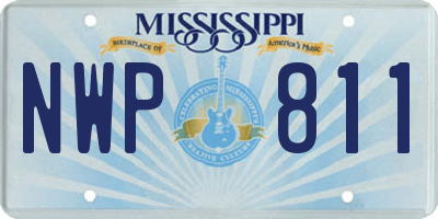 MS license plate NWP811