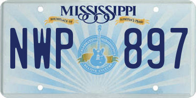 MS license plate NWP897