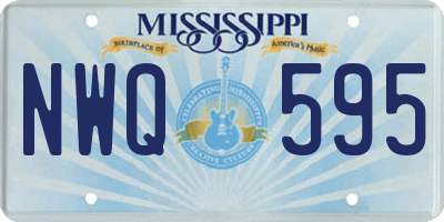 MS license plate NWQ595