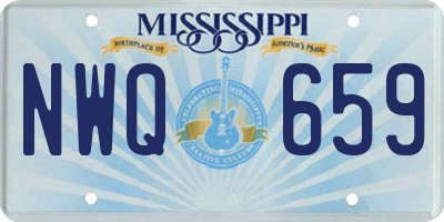 MS license plate NWQ659