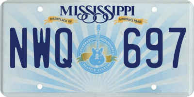 MS license plate NWQ697