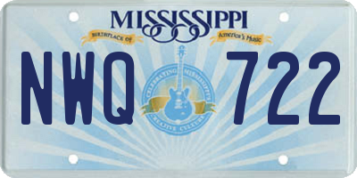 MS license plate NWQ722